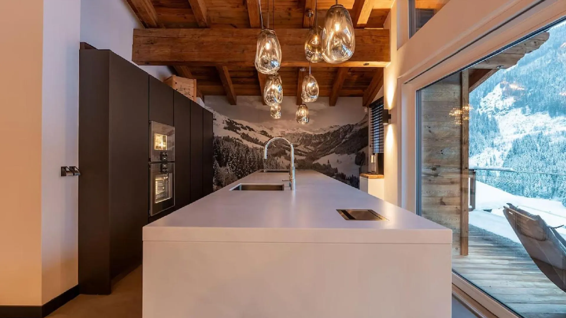 잘바흐 힌터글렘 Contemporary Austrian Chalet Recently Completed 아파트
